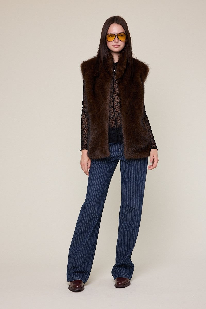 Chocolate Fur Vest