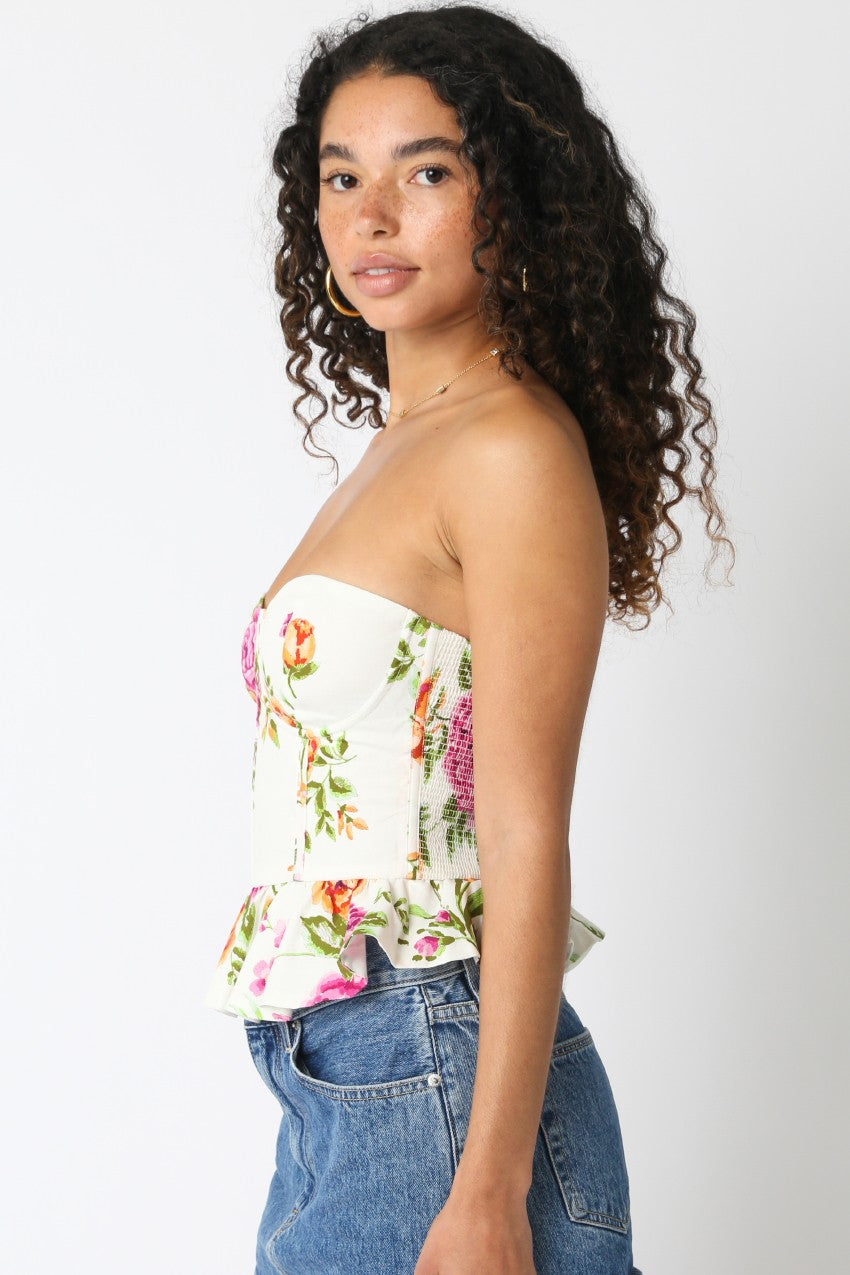 Floral Corset Top