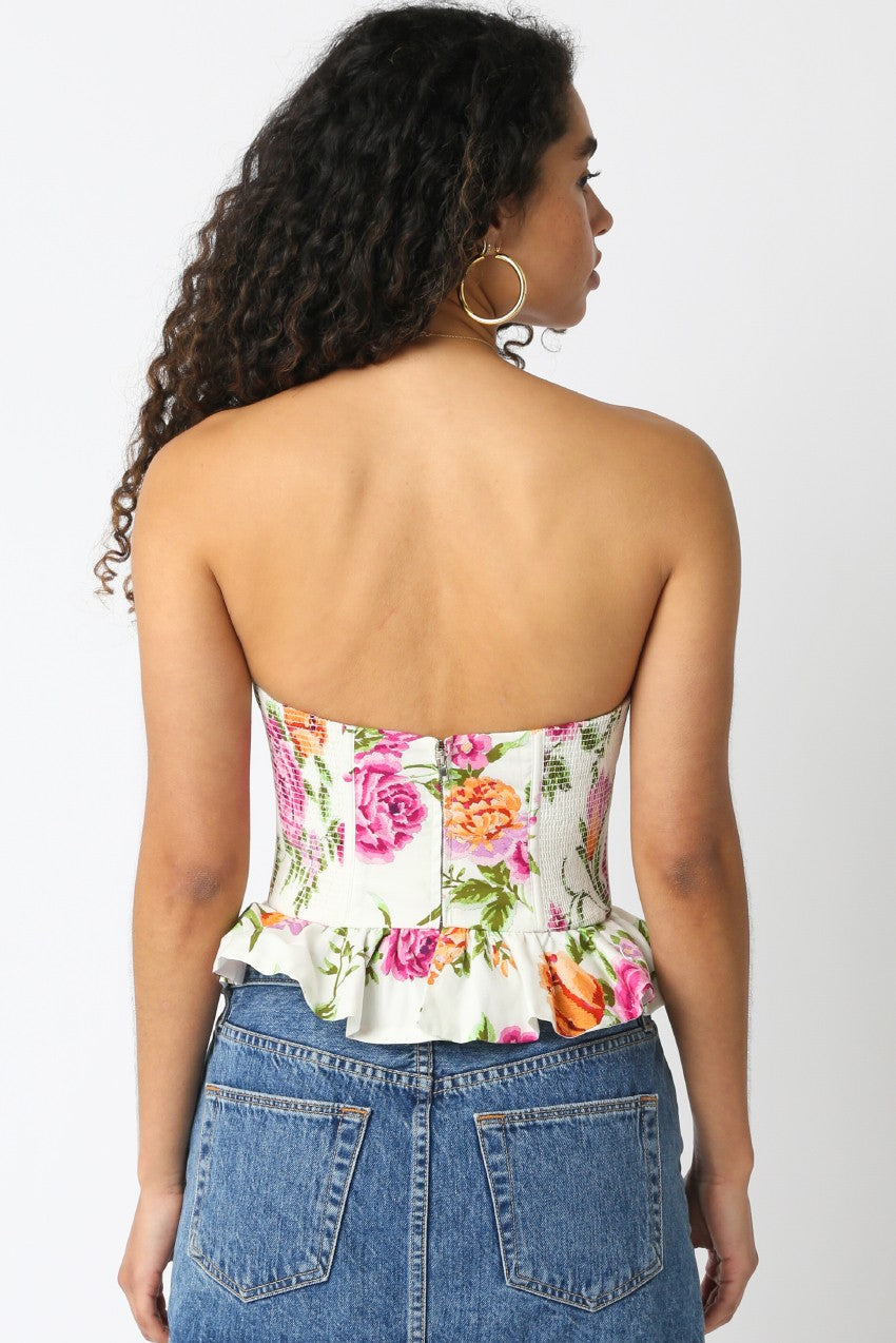Floral Corset Top