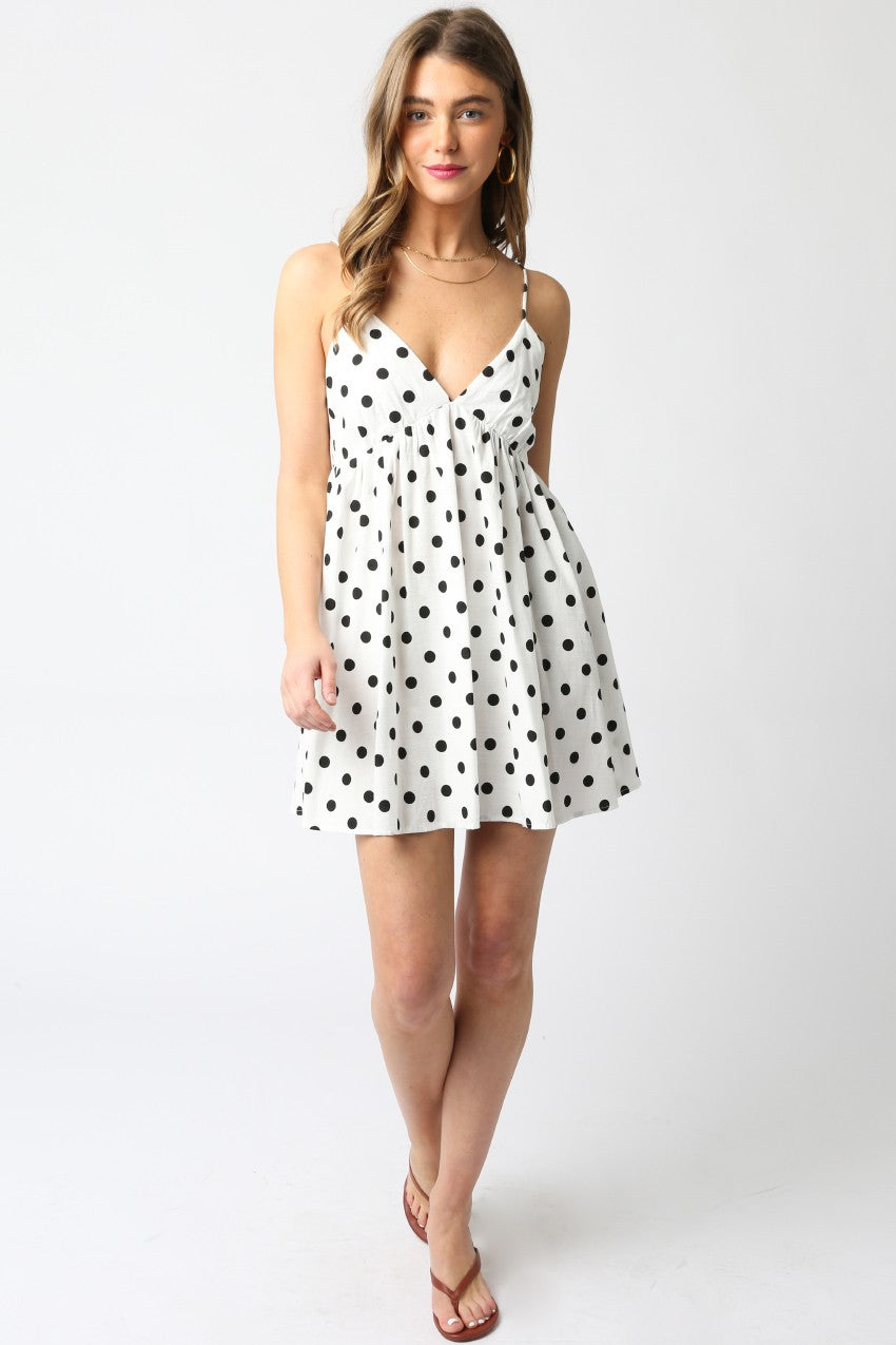 White Polka Dot Dress