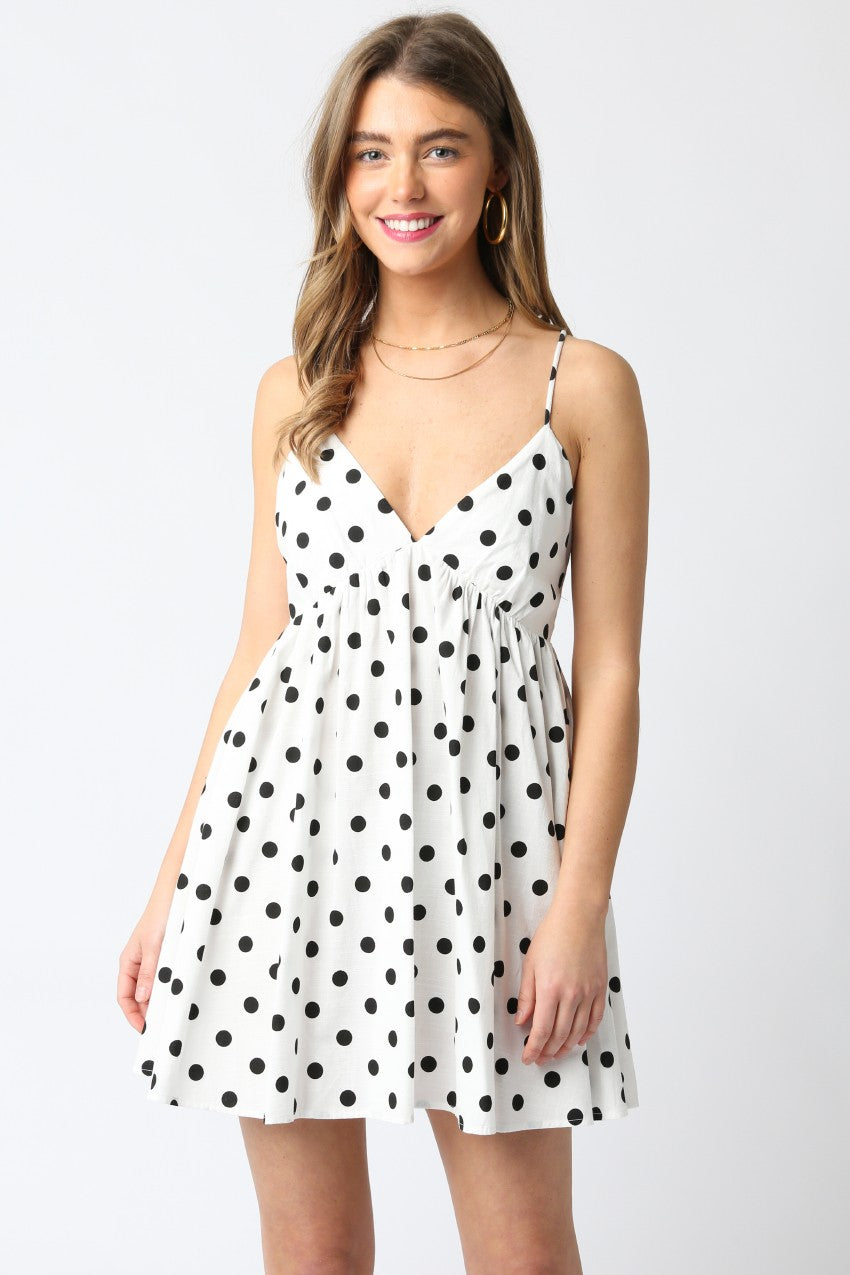 White Polka Dot Dress