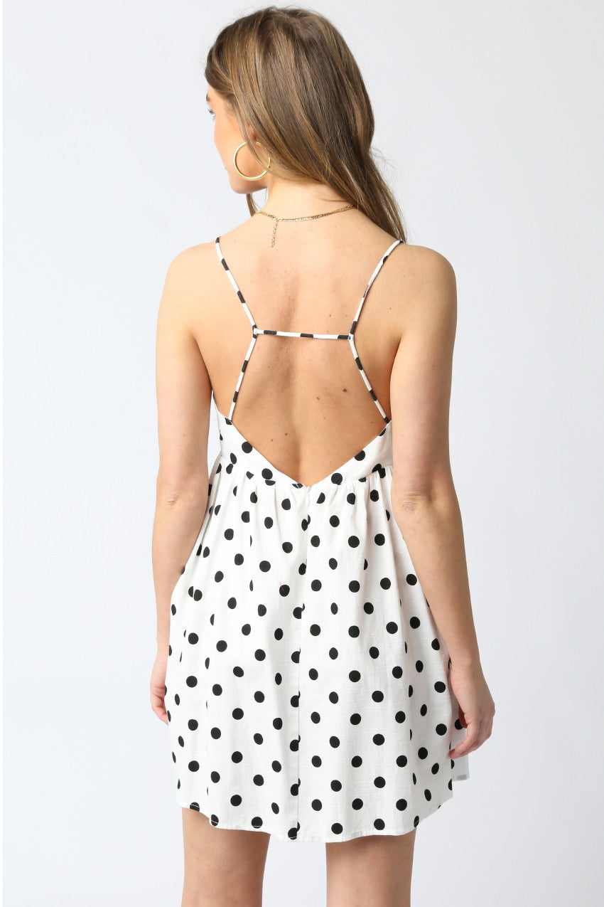 White Polka Dot Dress