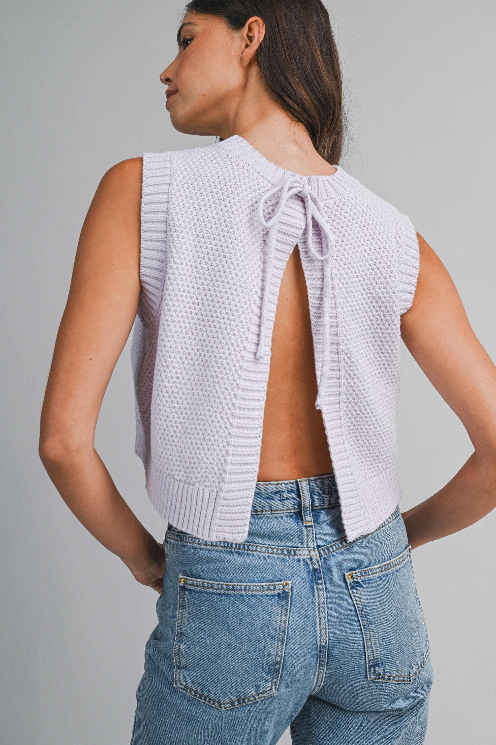 Lilac Open Back Top