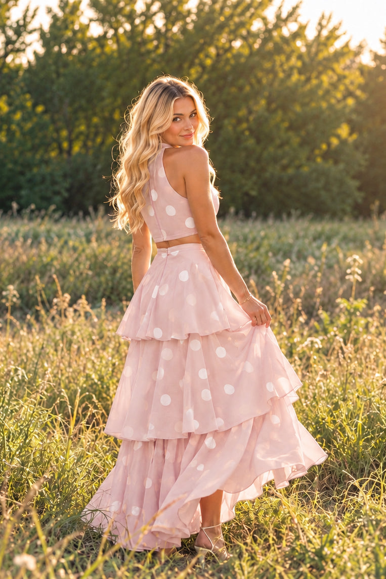 The Dottie Darling Set Pink