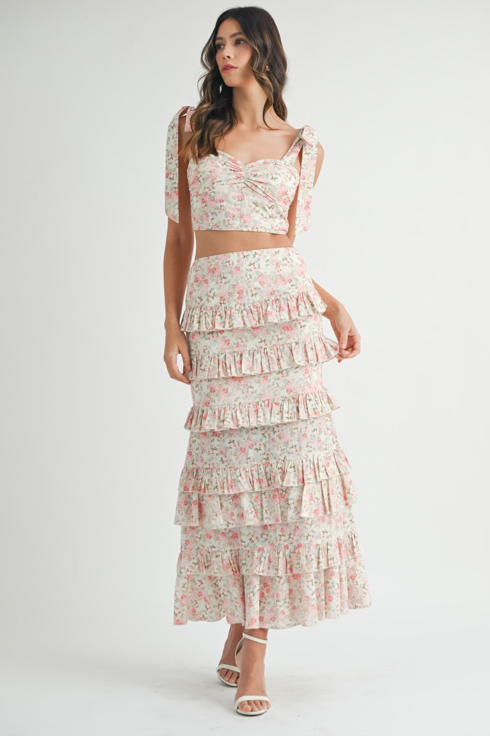 Lena Pink Floral Set
