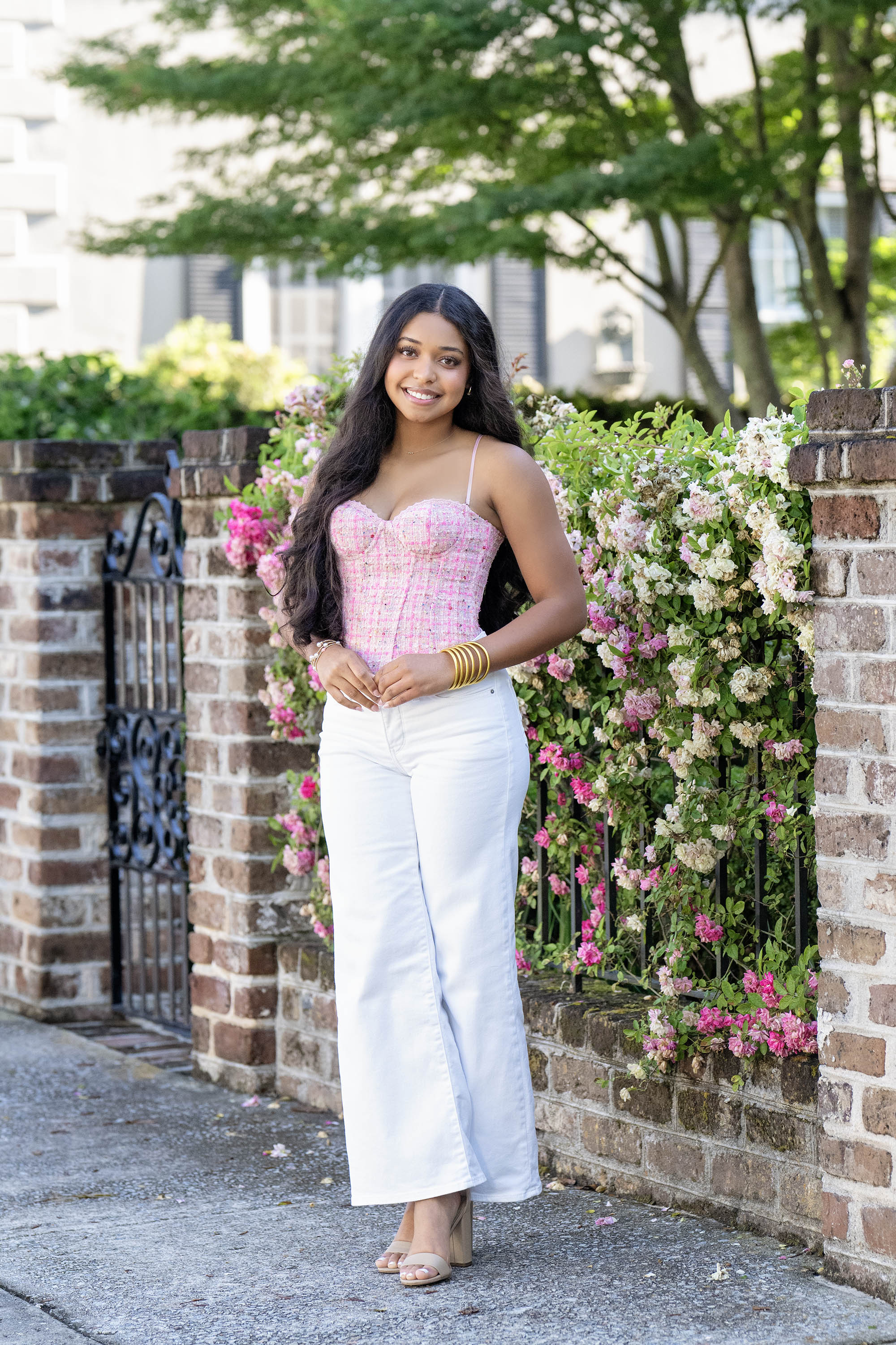 Pink Tweed Corset Top
