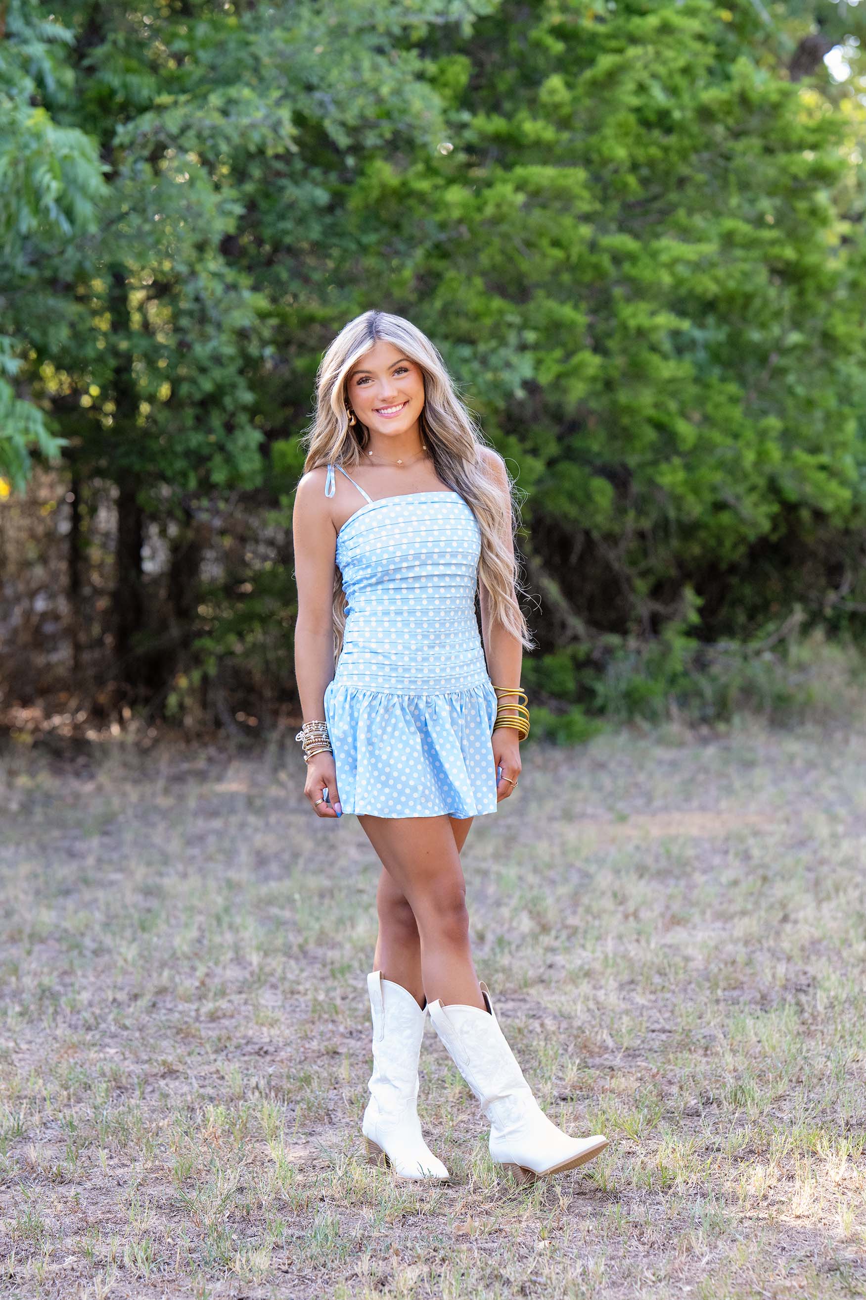 Polka Dot Baby Blue