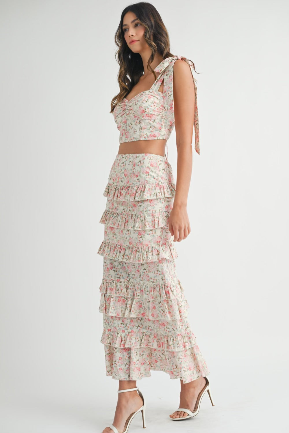 Lena Pink Floral Set