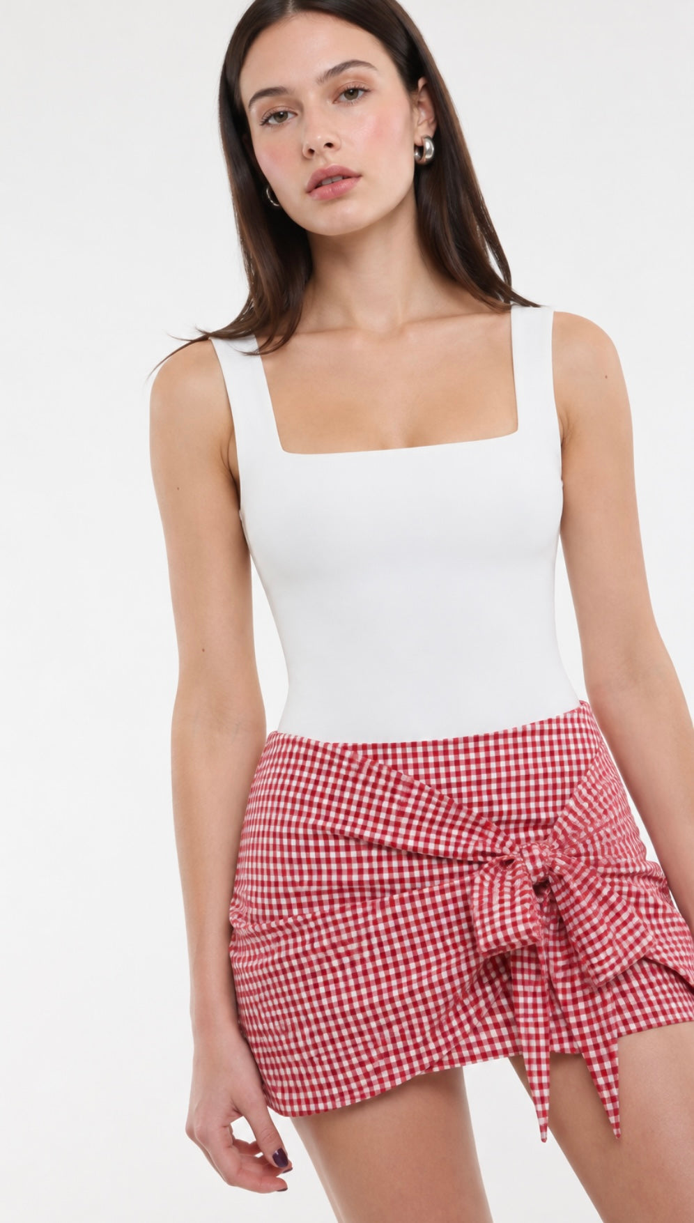 The Red Gingham Skort