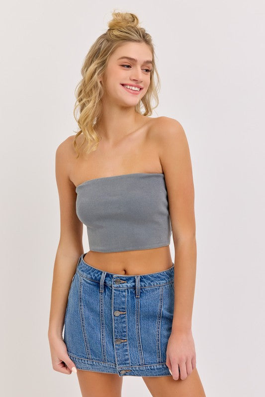 Medium Wash Buttom Up Skort