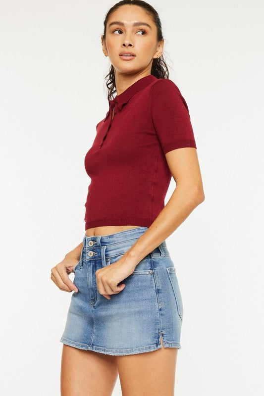 Denim Skort