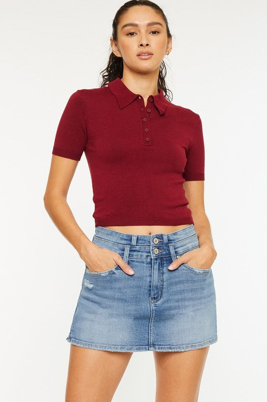 Denim Skort