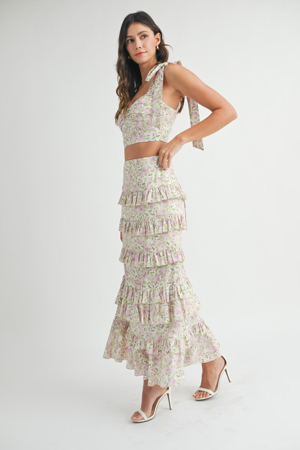 Lena Lilac Floral Set