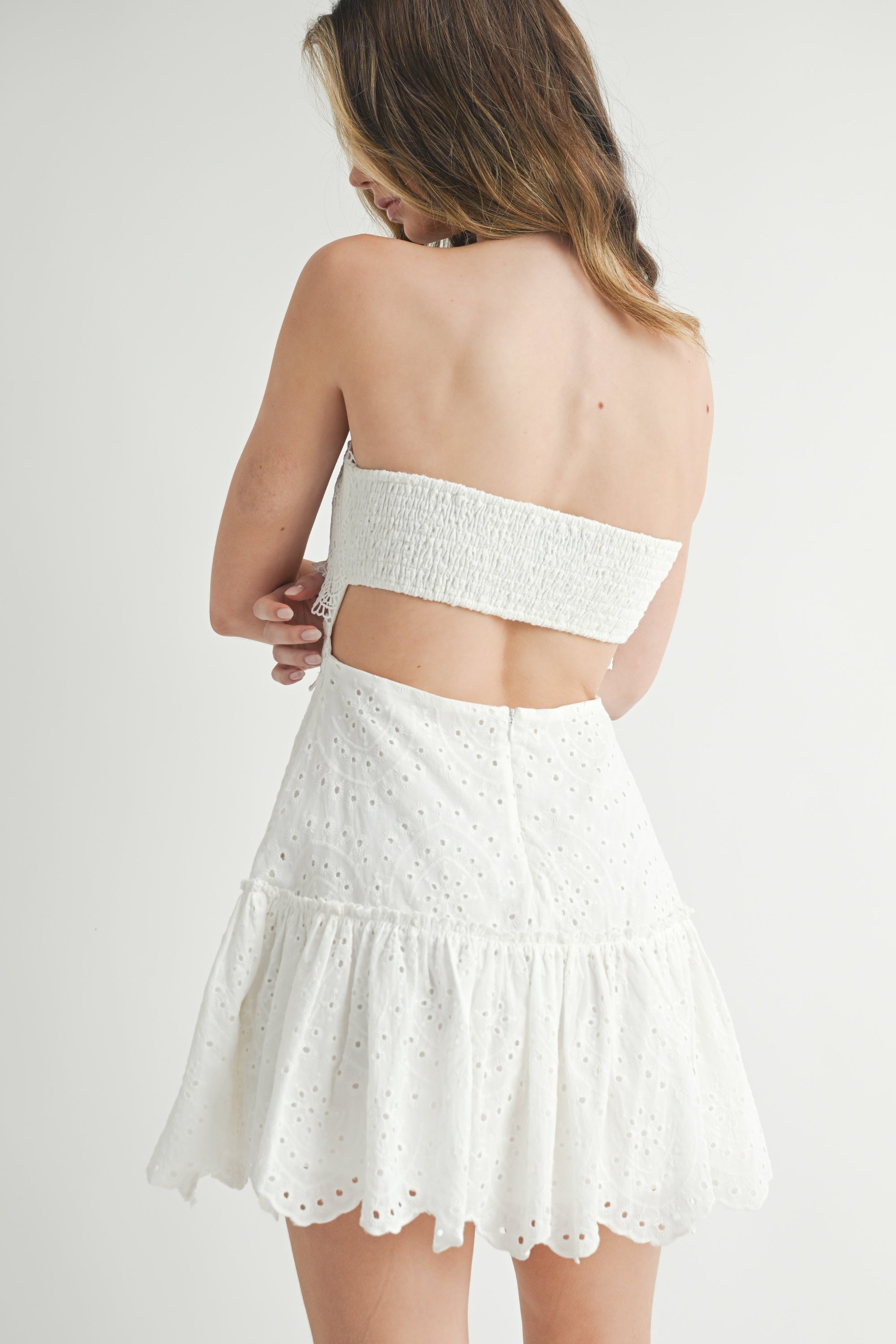 White Mini Tube Dress