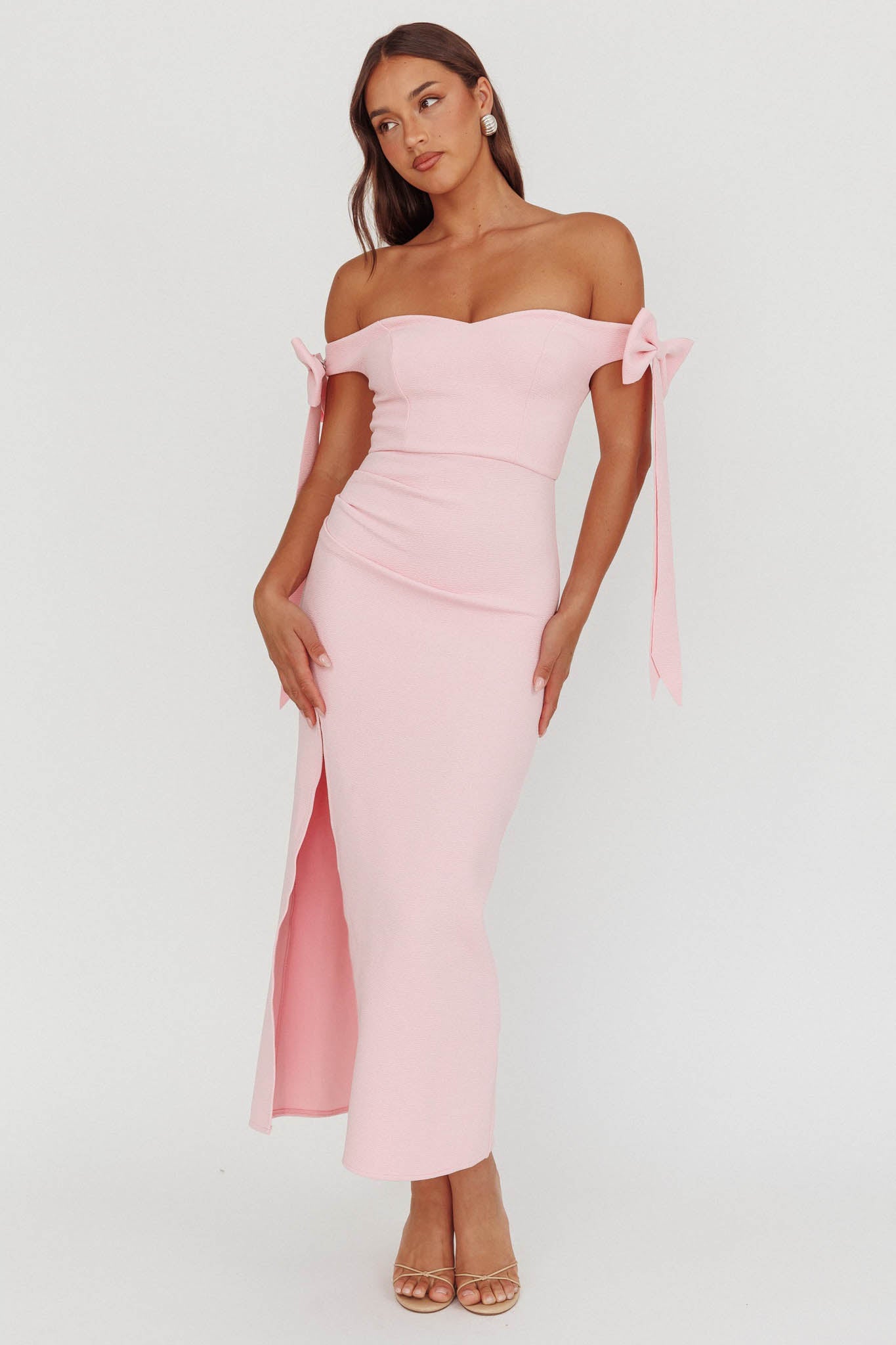 Pink Maxi Bow Dress