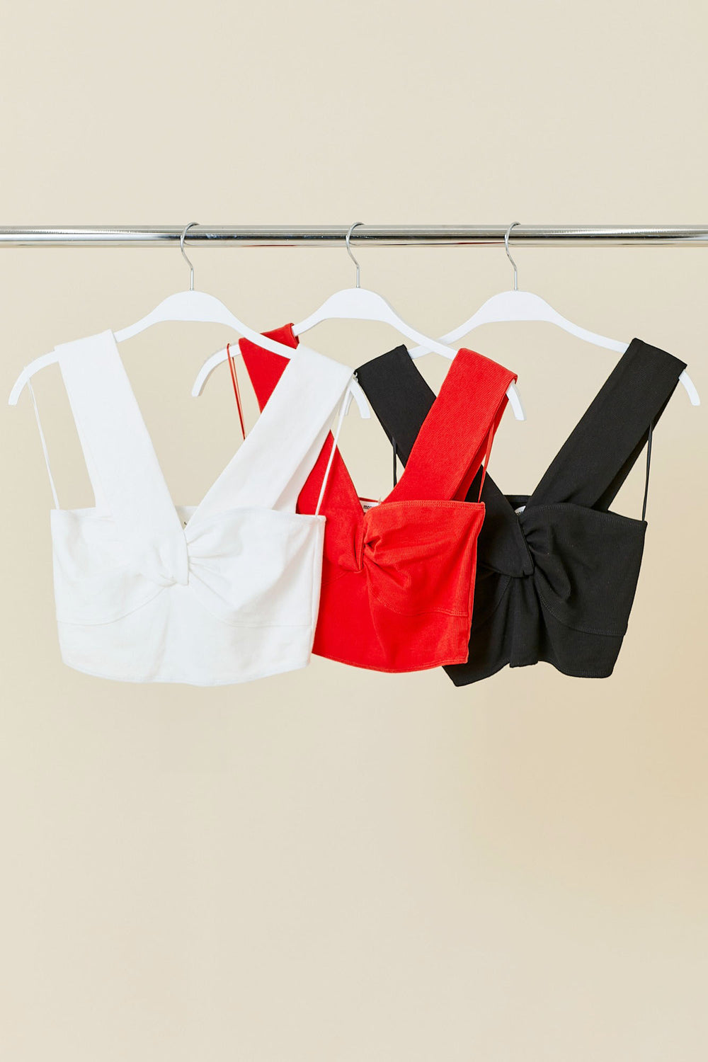Black Wide Strap Crop Top