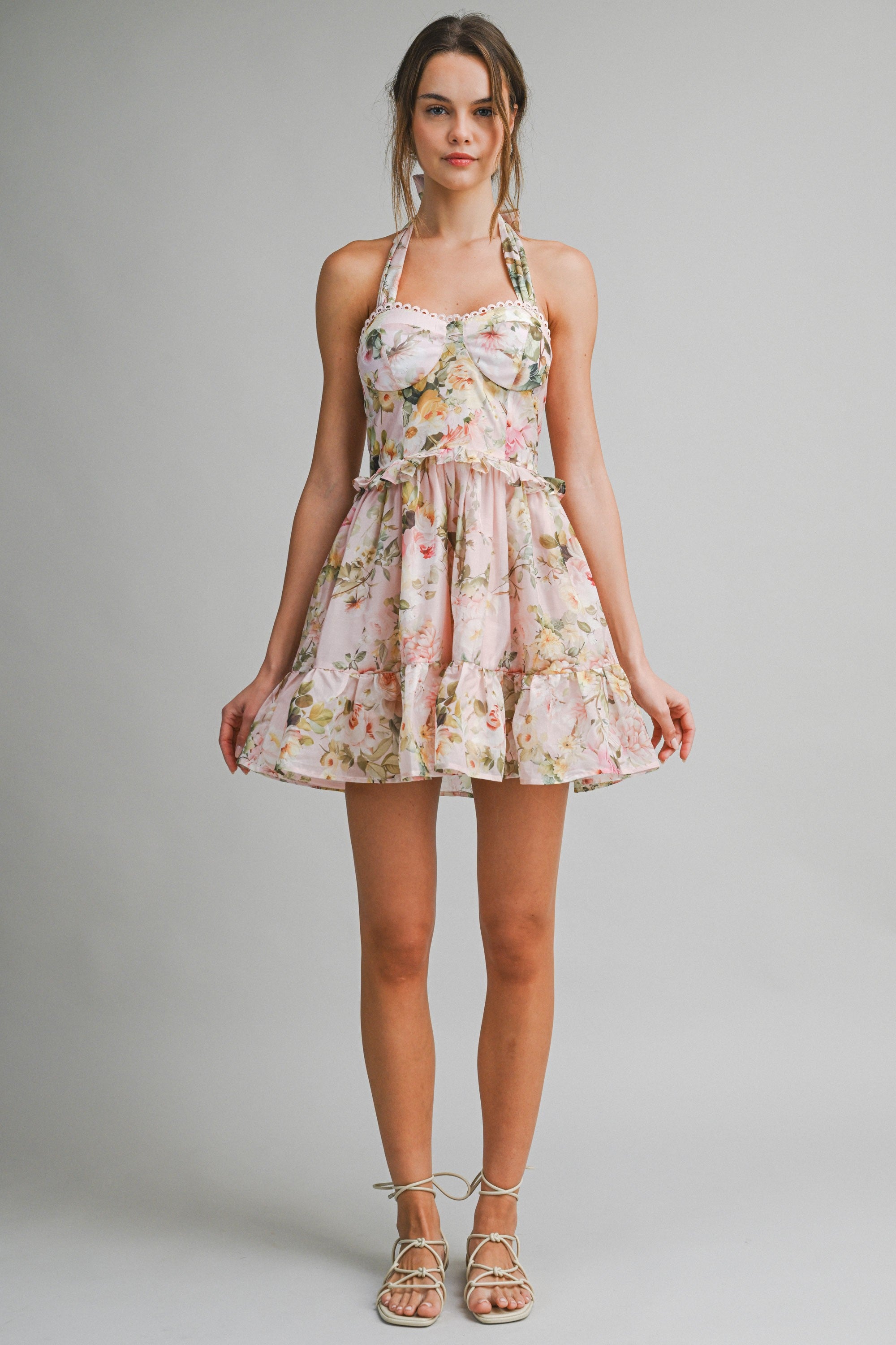 Floral Halter Dress