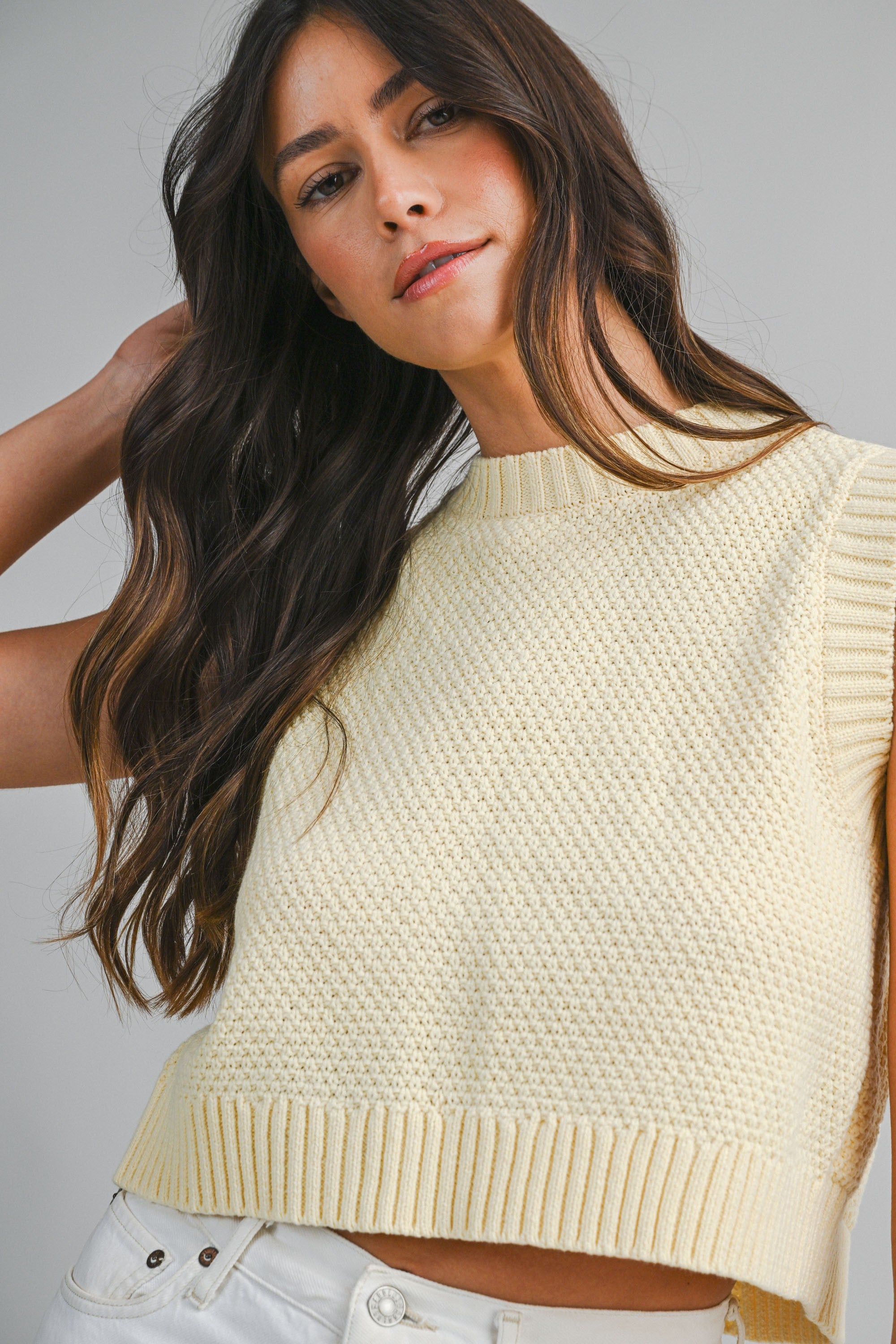 Yellow Open Back Top