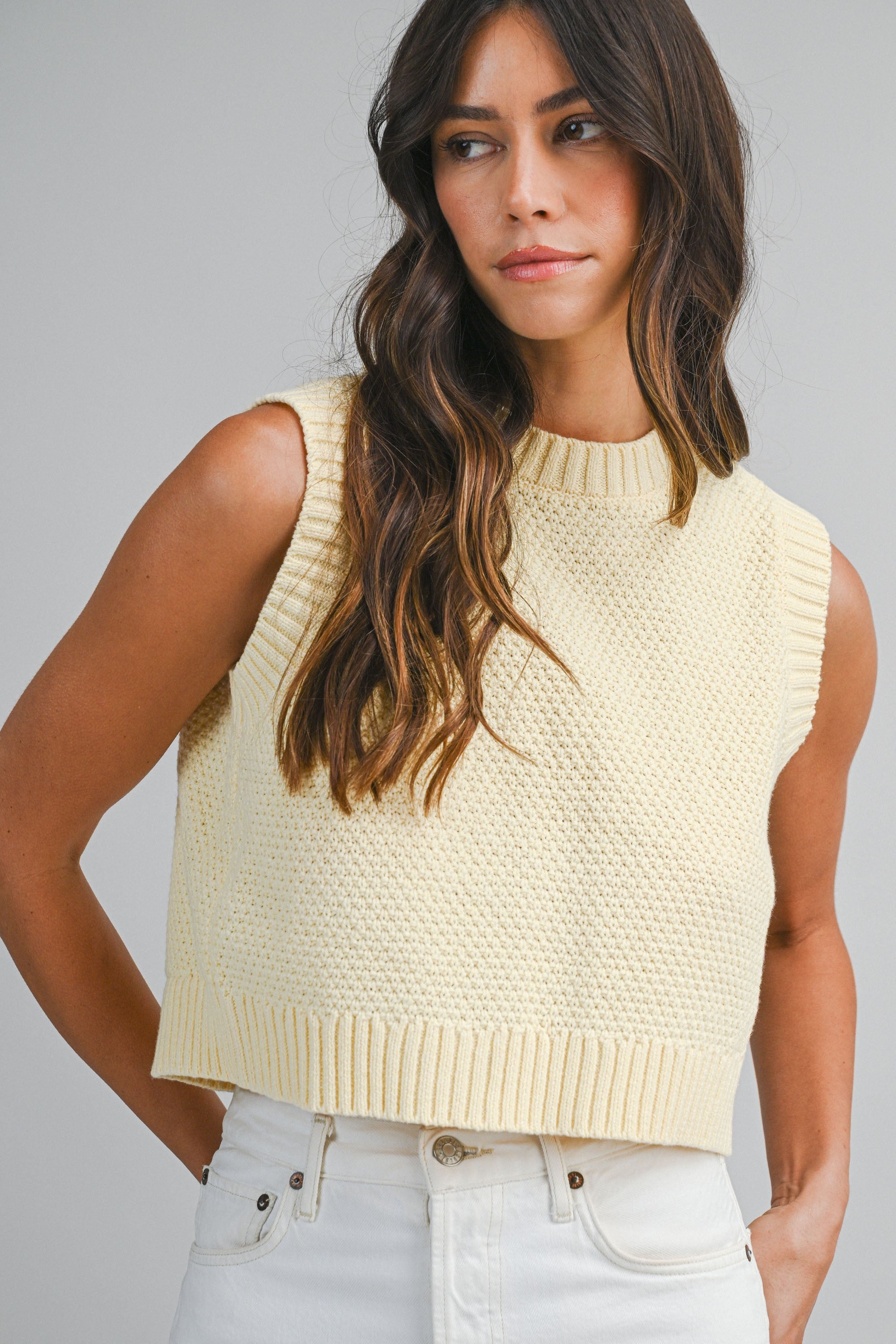 Yellow Open Back Top