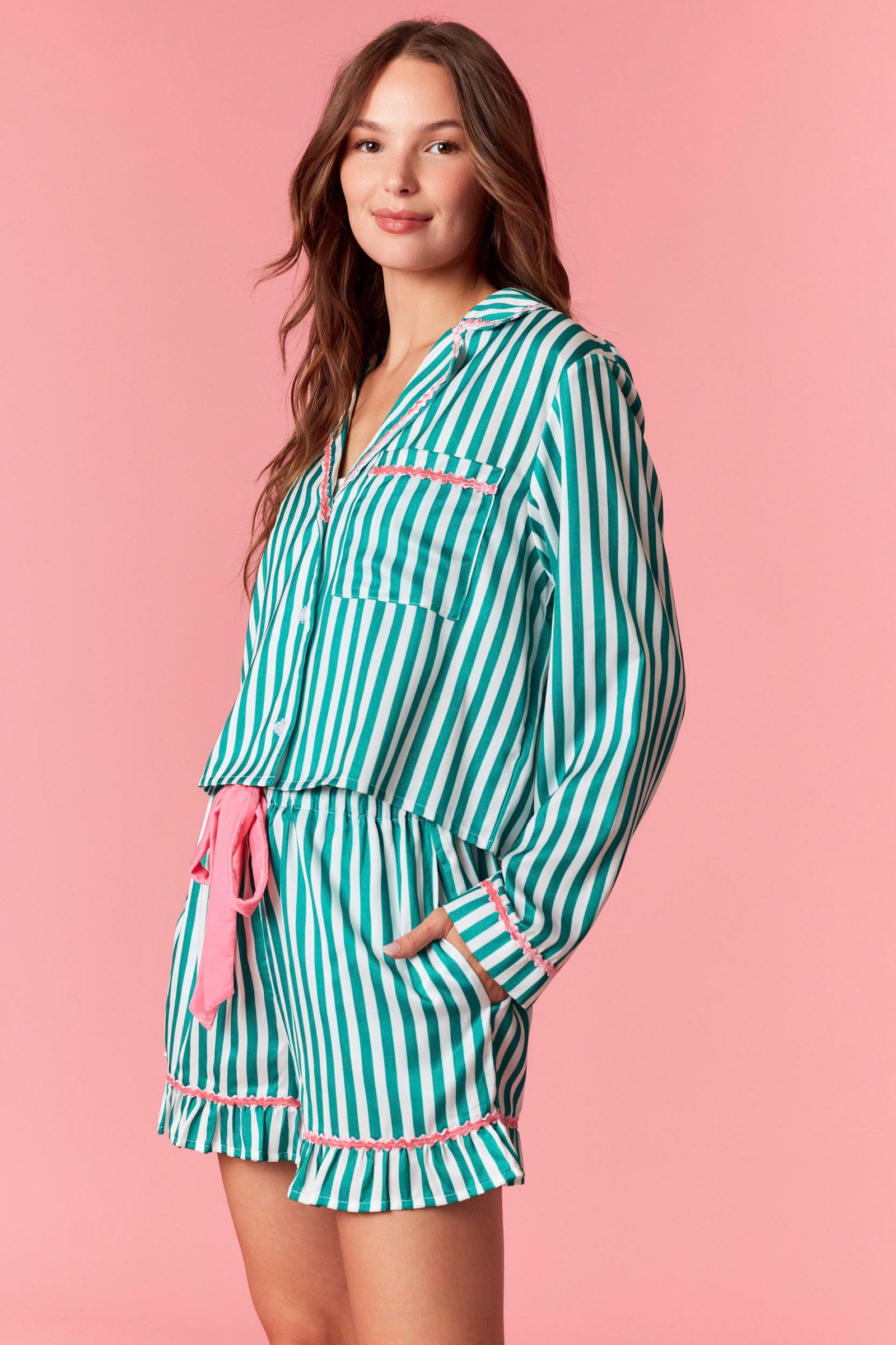 Hot Pink/Green PJ Set