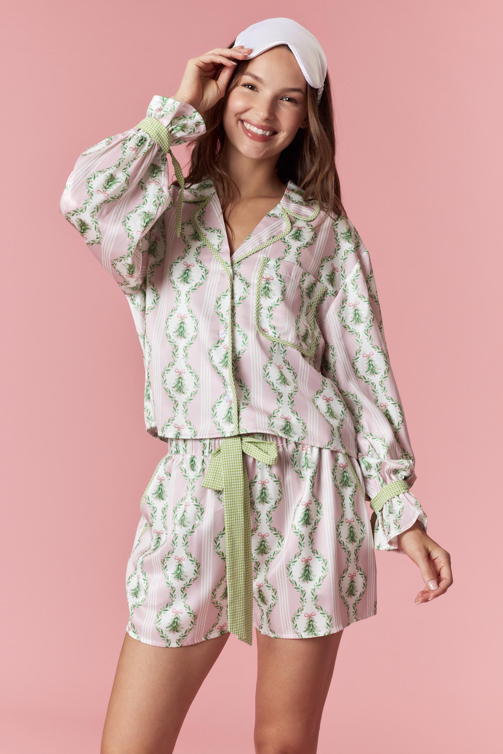 Pink/Green PJ Set