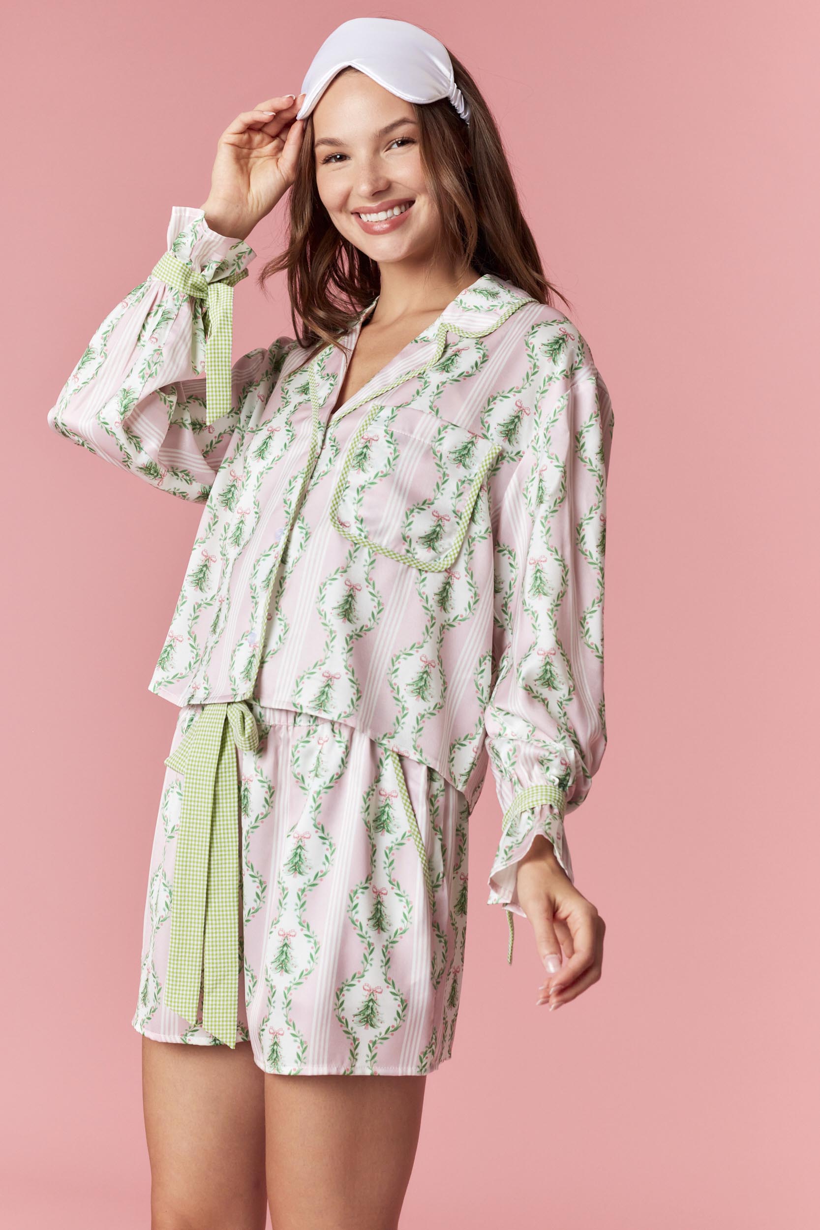 Pink/Green PJ Set