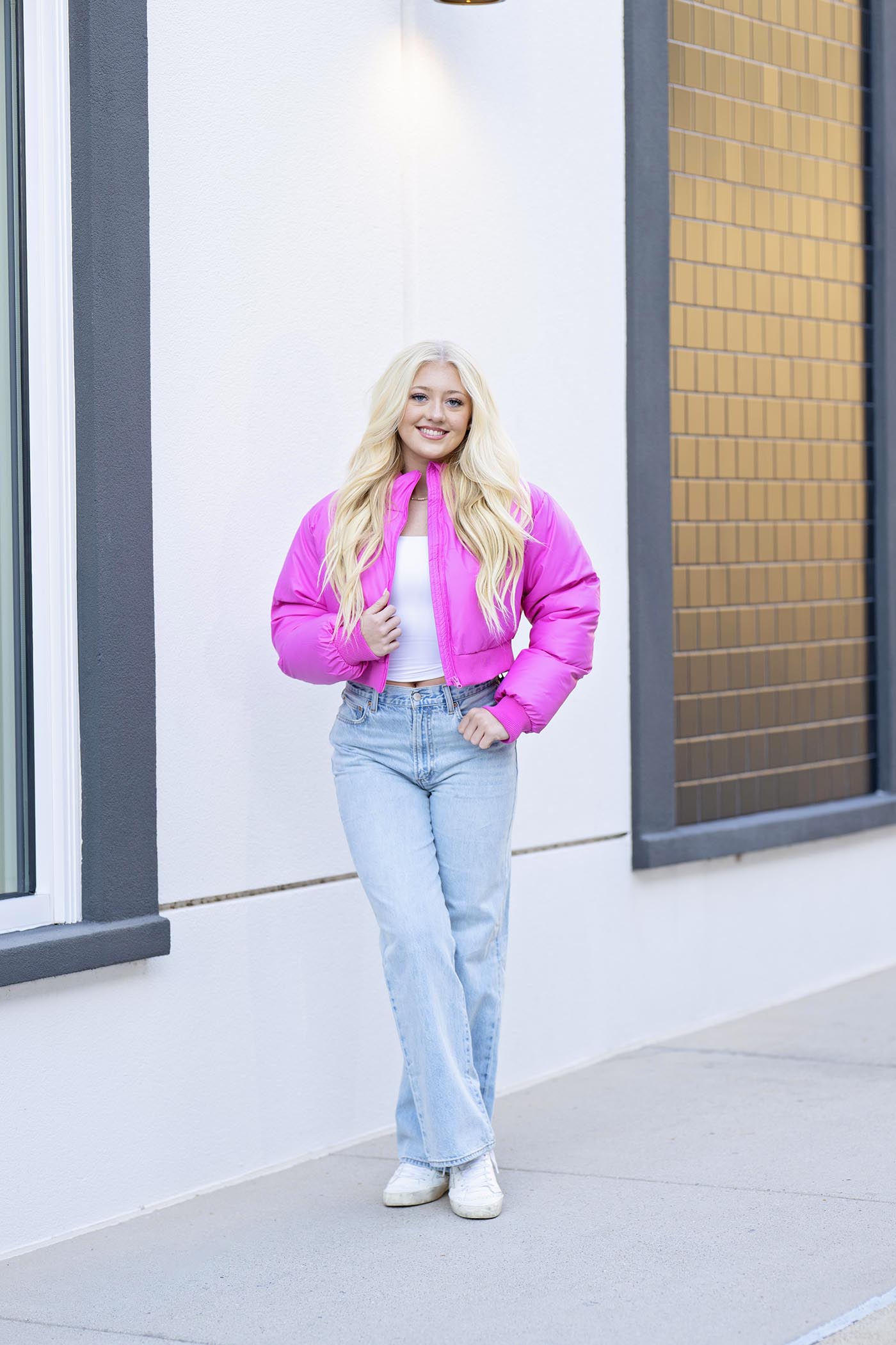 Hot Pink Puffer Jacket