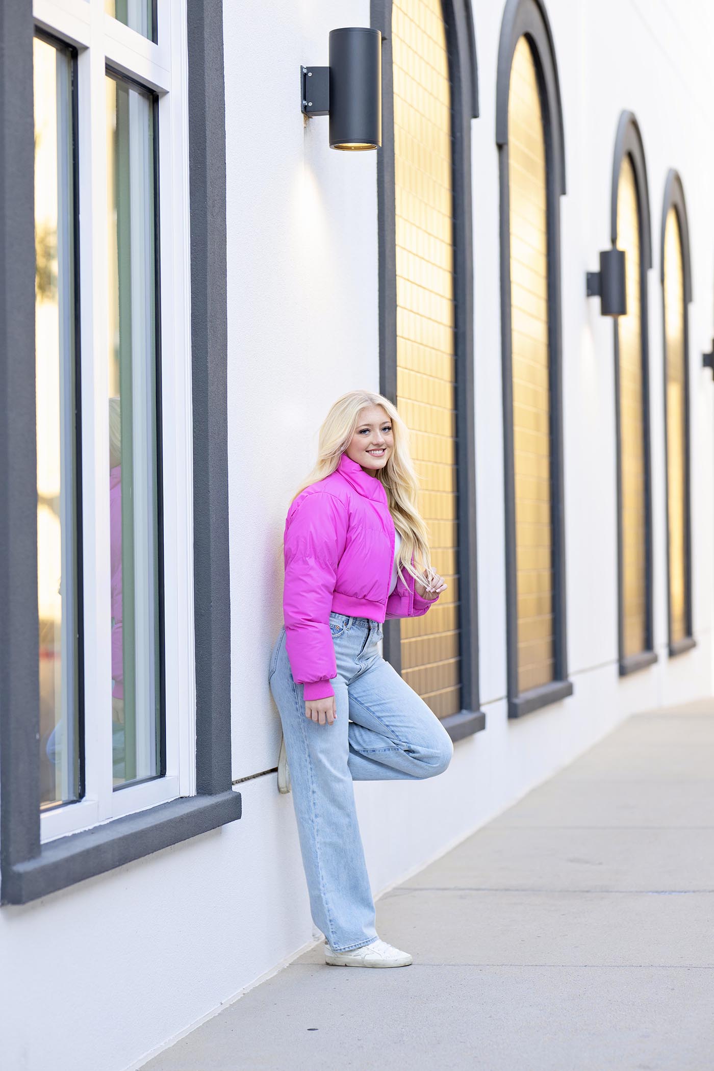 Hot Pink Puffer Jacket