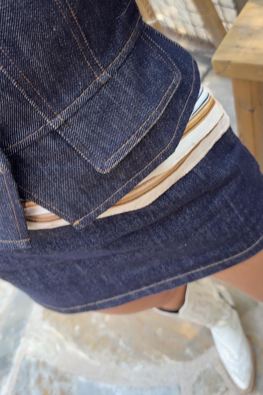Dark Denim Vest