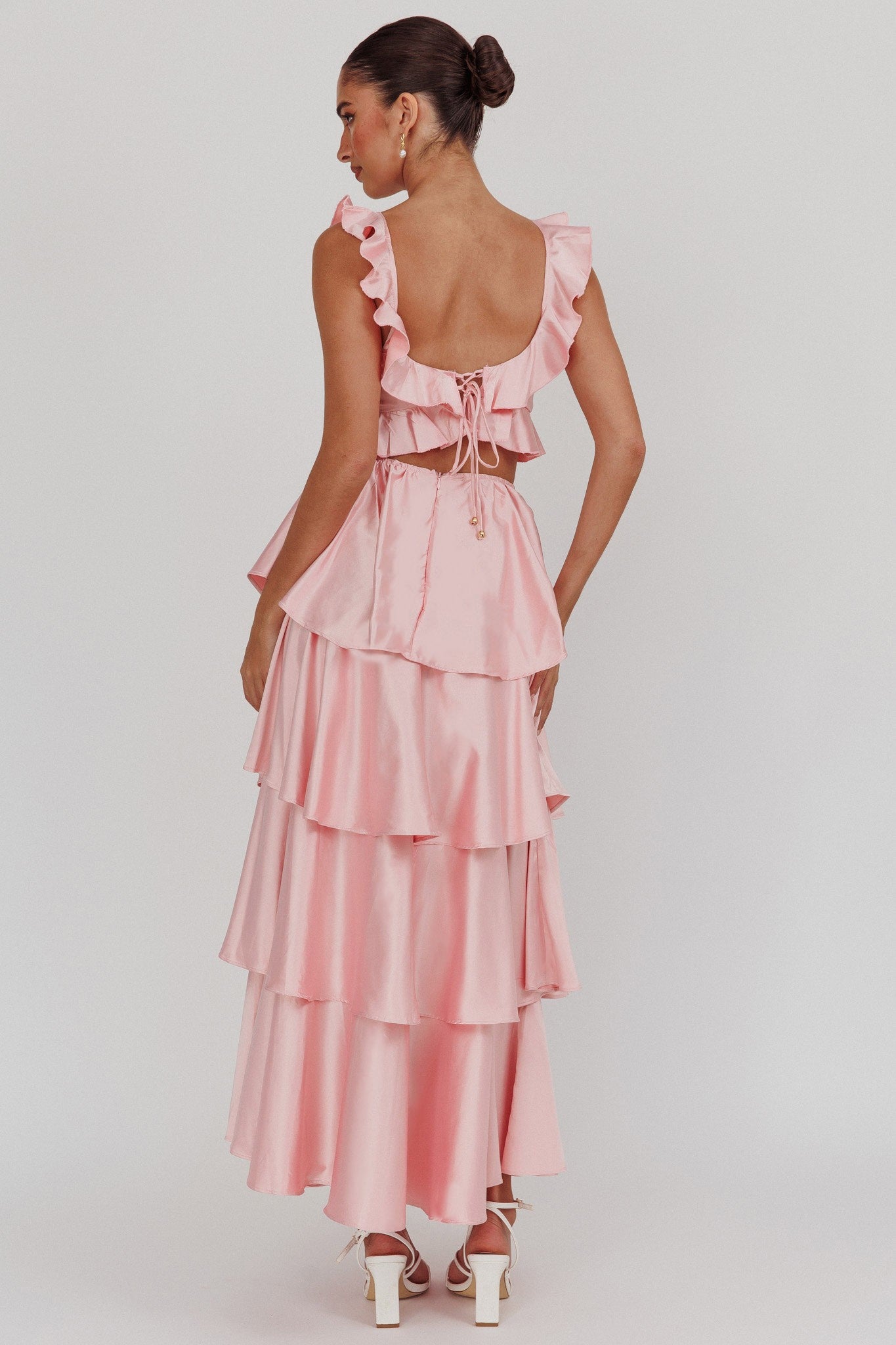 Blush Ruffle Maxi Dress