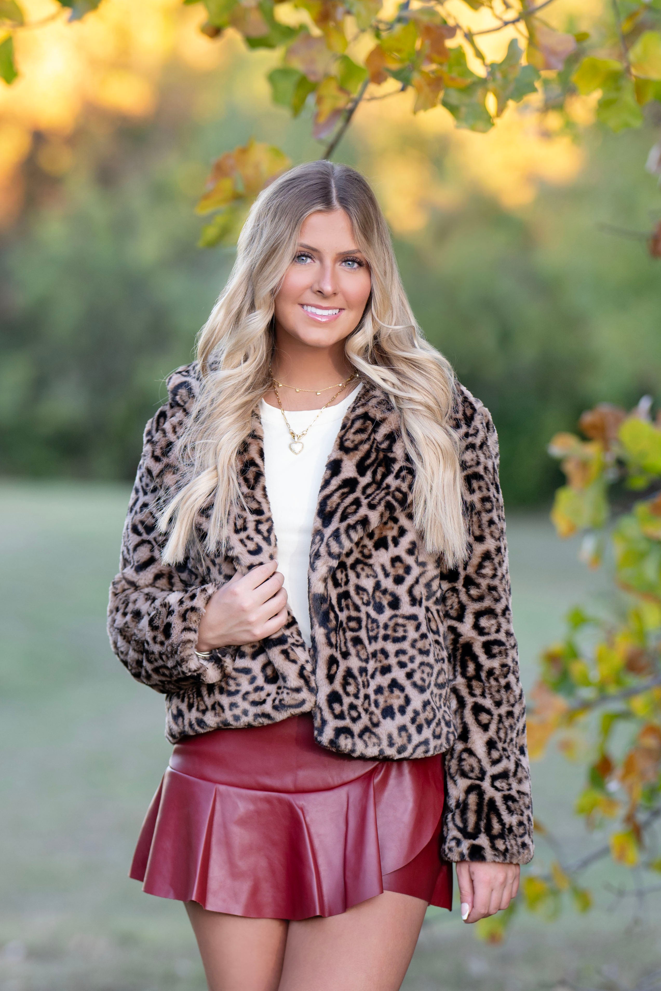 Cropped Leopard Jacket