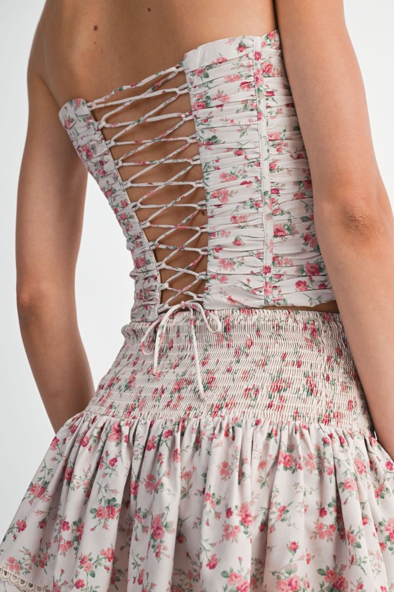 Floral Corset Set