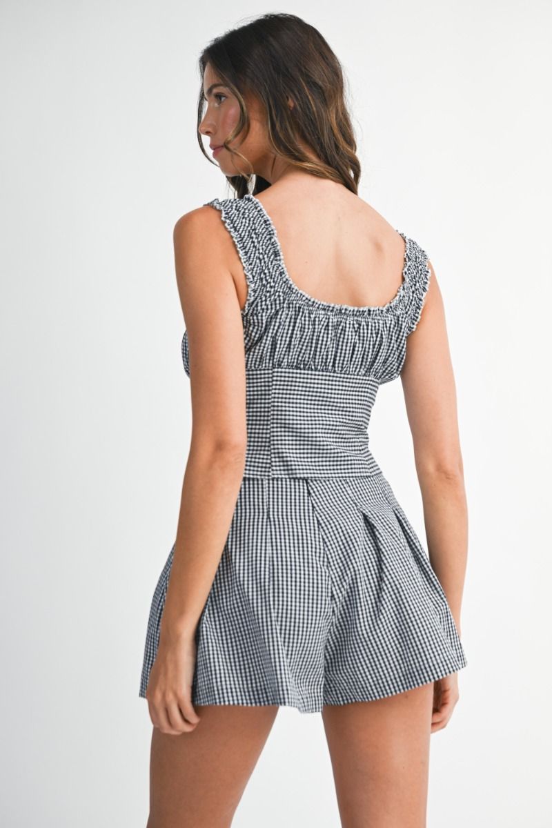 Black & White Gingham Set
